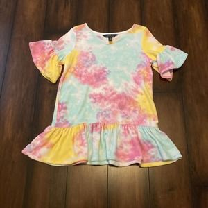 Polo Ralph Lauren XL 16 Terry Cloth Girl Tye Dye Cover Up Dress Beach Skirt